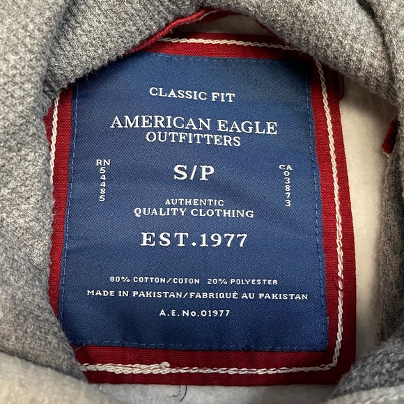 American Eagle Outfitters Classic Fit 1977 Logo Hoodie Men size S - Picture 10 of 10